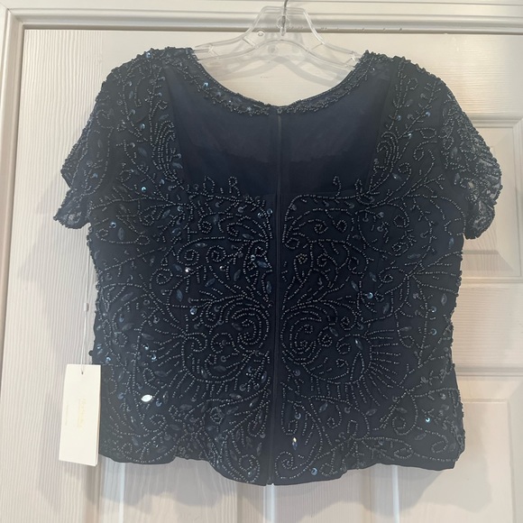 Lan Ting Bride Navy Blue Dress - Picture 4 of 8